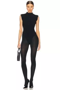 Боди cassidy трикотажное Helsa, черный