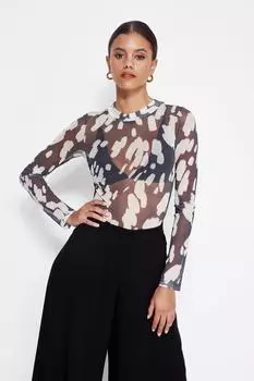 Боди - Черный - Приталенный крой Trendyol, черный