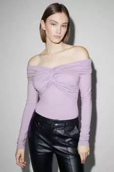 Боди Clockhouse, фиолетовый