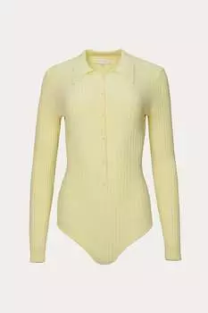Боди Cyndie Knit в бледно-желтом цвете RONNY KOBO