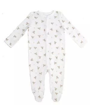 Боди детское Polo Ralph Lauren хлопковое с принтом, белый