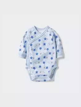 Боди детское с длинным рукавом Uniqlo, цвет 60 синий