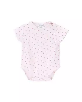 Боди для девочки из органического хлопка с принтом Knot, бежевый