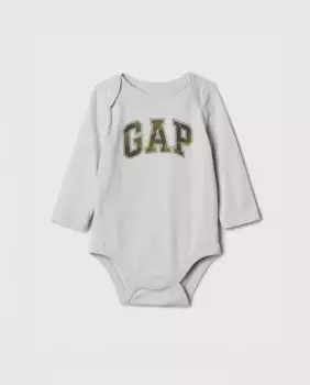 Боди для девочки с принтом логотипа Gap, белый
