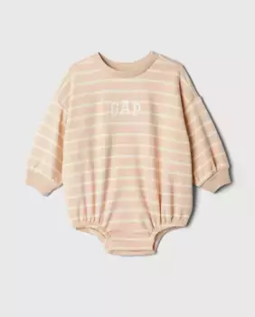 Боди для мальчика с длинными рукавами и принтом Gap, бежевый