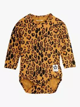 Боди для маленьких животных Mini Rodini, цвет Leopard Print