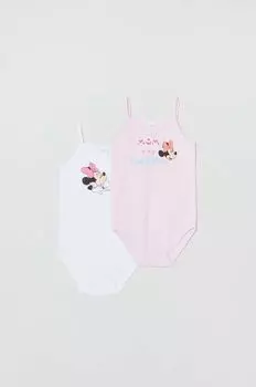 Боди для малышей из хлопка OVS, 2 шт., розовый