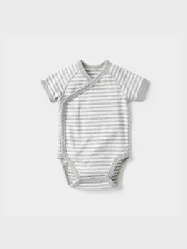 Боди для новорожденных с короткими рукавами Uniqlo, цвет 03 серый