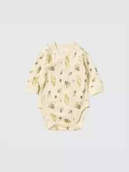 Боди для новорожденных the picture book collection ut Uniqlo, бежевый