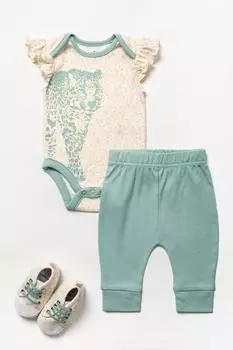 Боди-джоггер и комплект обуви Lily and Jack, зеленый
