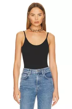 Боди eberjey Pima Rib Cami Body Suit, черный