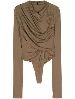 Боди Encase с длинными рукавами ENTIRE STUDIOS, бежевый