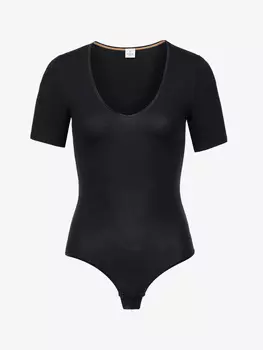 Боди Erlich Textil String Halbarm ALMA, черный