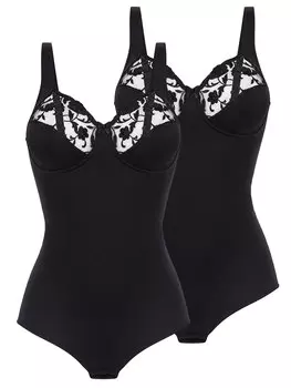 Боди Felina 2er Pack ohne Bgel, черный