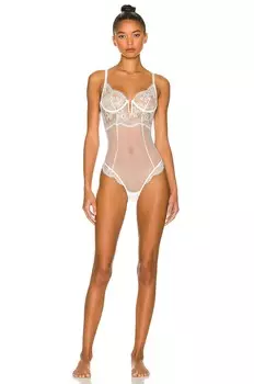 Боди fleur du mal Frankie Lace, слоновая кость