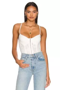 Боди Free People Night Rhythm Corset, слоновая кость