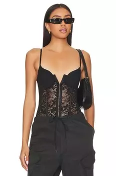 Боди Free People X Intimately FP Lace Night Rhythm, черный