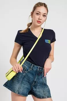 Боди-Футболка с заостренным краем Armani Exchange, зеленый