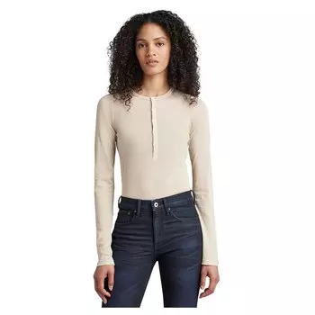 Боди G-Star Henley Slim, бежевый