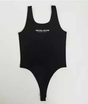 Боди Gaia Retro Jeans, черный