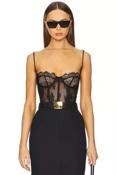 Боди Gisela Retrofete, black & nude