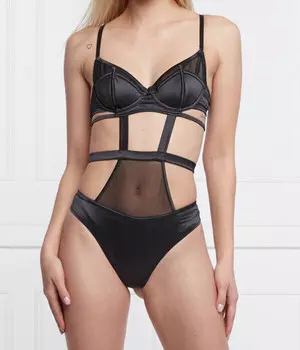 Боди Guess Underwear Alicia Slim Fit, черный