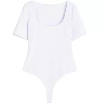 Боди H&amp;M Short Sleeve Thong, белый