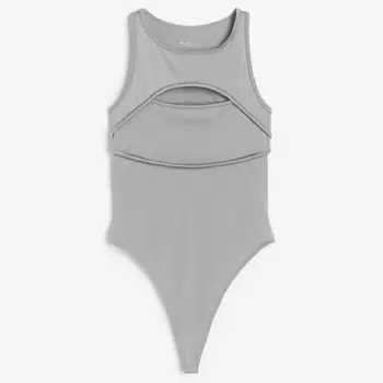 Боди H&M DryMove Sport-Tangabody, серебристый