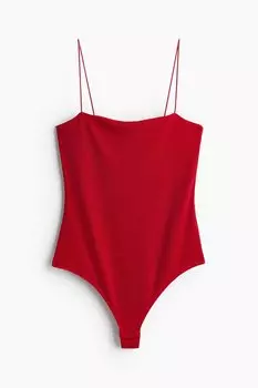 Боди H&M Extra-narrow Shoulder Straps, красный