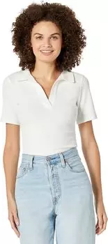 Боди Henley в рубчик Faherty, цвет Egret