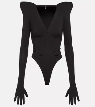 Боди High Blade из джерси с перчатками ENTIRE STUDIOS, черный