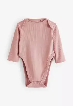 Боди HIP DYSPLASIA LONG SLEEVE 3 PACK, REGULAR FIT Next, розовый