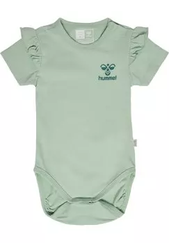 Боди HMLTALYA RUFFLE BODY S/S Hummel, цвет silt green