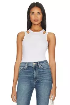 Боди Hudson Jeans Cut Out, слоновая кость