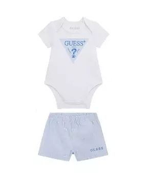 Боди и короткий комплект с короткими рукавами для маленьких мальчиков Guess, мультиколор