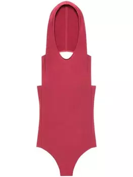 Боди Illusion Courrges, красный