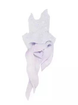 Боди Indiscreet Wave Maticevski, фиолетовый