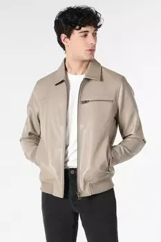 Боди из экокожи Colin'S, коричневый