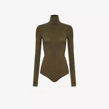 Боди из эластичного плетения с балетной водолазкой Commando, цвет cadet