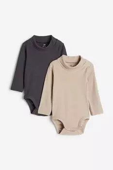 Боди из двух частей в рубчик и водолазку H&M