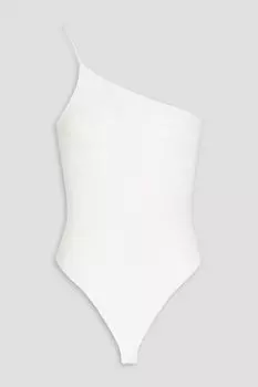 Боди из джерси на одно плечо GOOD AMERICAN, белый
