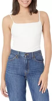 Боди из искусственной кожи на тонких бретелях BDS309 Commando, белый