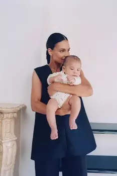 Боди из крепа crossover с принтом «птица» ZARA, экрю