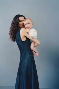 Боди из крепа с перекрестком и маленькими воланами ZARA, кремовый