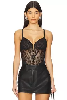 Боди из кружева naomi Fleur Du Mal, черный