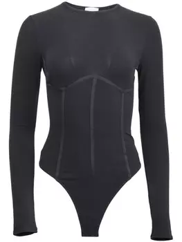 Боди из органического хлопка Fleur Du Mal, черный