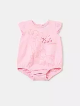 Боди из органического хлопка с принтом Fagottino, цвет pink