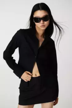 Боди из поплина H&M, черный