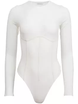 Боди из смесового органического хлопка Fleur Du Mal, нейтральный цвет