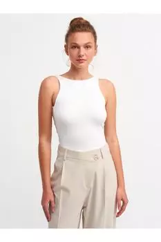 Боди из тюля, экрю Dilvin